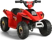 Pojazdy elektryczne dla dzieci - Costway Costway Quad dla dzieci elektryczny na akumulator 4,6 km/h TY327787DE-RE - miniaturka - grafika 1