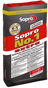 Sopro No 1 (400) Extra- wysokoelastyczna zaprawa klejowa S1, 22.5 kg - Zaprawy budowlane Sopro No 1 (400) Extra- wysokoelastyczna zaprawa klejowa S1, 22.5 kg - Zaprawy budowlane - miniaturka - grafika 1