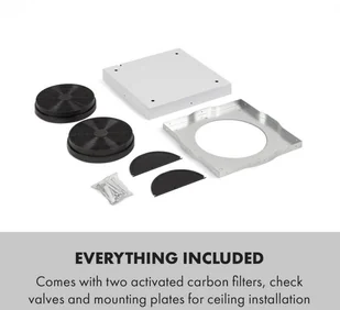 Klarstein Tron Ambience 38 Biały (CGCH2-TronAmbience-W) - Okapy kuchenne - miniaturka - grafika 9