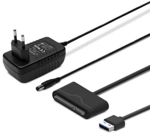 Elmak Adapter USB 3.0 do dysków 3.5 z zasilaniem SAVIO AK-39 - Adaptery i przejściówki - miniaturka - grafika 3