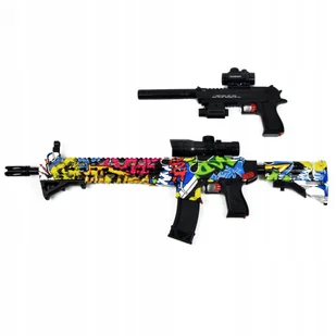 Bezpieczny Karabin Pistolet Automat kulki żelowe - Zabawki militarne - miniaturka - grafika 6