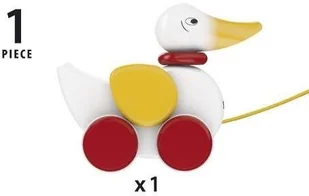 Brio Zabawka do ciąnięcia Kaczka, kolor biały 30323 - Zabawki interaktywne dla dzieci - miniaturka - grafika 6