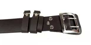 Complex Pasek Męski Skórzany Oficer Skóra Licowa Czekoladowy - Paski - miniaturka - grafika 2