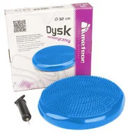 Meteor Dysk sensoryczny do masażu, poduszka 32cm + pompka, niebieski - Akcesoria do masażu - miniaturka - grafika 2