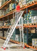Drabiny - Faraone 996 99675070 Drabina magazynowa 7 stopniowa wysokość robocza 3,52m) 75070-uniw - miniaturka - grafika 1