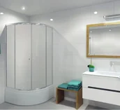 Kabiny prysznicowe - Durasan Kabina prysznicowa 90x90x165 PARMA CREPY Crepy WK-90 - miniaturka - grafika 1