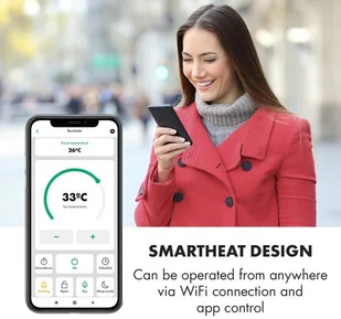 Klarstein Klarstein Bornholm Single Smart, grzejnik konwekcyjny, 1000 W, sterowanie przy użyciu aplikacji, czarny ACO7-BrnhlmSnglSmrtB - Ogrzewanie przenośne - miniaturka - grafika 9