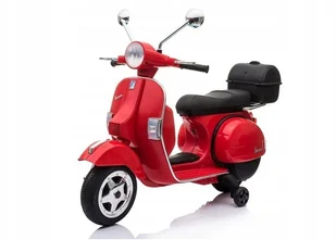 Skuter na Akumulator Vespa Czerwony - Pojazdy elektryczne dla dzieci - miniaturka - grafika 4