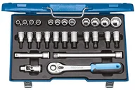 Zestawy narzędziowe - GEDORE Gedore zestaw kluczy nasadowych 1/2 cala, D 19 IMU-10 D19IMU-10 - miniaturka - grafika 1