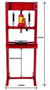215 APTUT Prasa hydrauliczna 2-stopnie pompa nacisk 12 T) 21577599 77599-uniw - Prasy - miniaturka - grafika 2