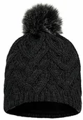 Czapki i chusty sportowe damskie - Buff Unisex Adult 123515.901.10.00 KnitTED & FLEECE HAT CARYN GRA PHITE, grafit, rozmiar uniwersalny 123515901100GR - miniaturka - grafika 1