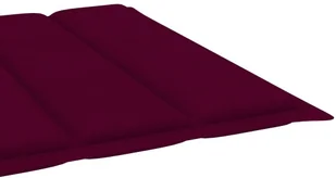 vidaXL Poduszka na leżak, winna czerwień, 200x70x4 cm, tkanina 314227 - Poduszki ogrodowe - miniaturka - grafika 5