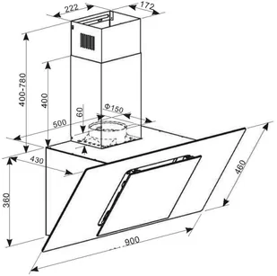 Klarstein TK15CH-Eleonora-90WH - Okapy kuchenne - miniaturka - grafika 8
