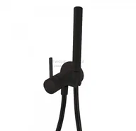 Baterie bidetowe - Tres Study Exclusive bateria podtynkowa do bidetu lub WC czarna 134123NM 134123NM - miniaturka - grafika 1