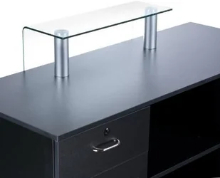 Beauty System Biurko do recepcji BD-3307 Czarne BD-3307 CZARNE - Inne meble biurowe - miniaturka - grafika 3