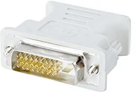 Adaptery i przejściówki - conecto cc20103 analogowych monitor adapter DVI-D-wtyk VGA-Kupplung 24 + 1-pinowy męski/15-biegunowy damski czarny CC20103 - miniaturka - grafika 1