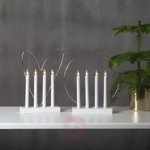 Eglo Eglo 410979 - Świecznik bożonarodzeniowy GLOSSY 4xE10/3W/230V biały - Oświetlenie świąteczne - miniaturka - grafika 6