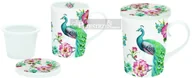 Kubki - Nuova Cer Easy life r2s PORCELANOWY KUBEK Z ZAPARZACZEM I POKRYWKĄ - PEACOCK PAW (927 PEAC) - miniaturka - grafika 1