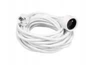 Przedłużacze i rozgałęźniki - HBF Elektryczny Biały 10m - miniaturka - grafika 1