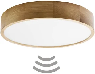 Euluna Lampa sufitowa Cleo DR475 czujnik, dąb 48 cm - Lampy sufitowe - miniaturka - grafika 2
