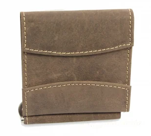 Wild Portfel Skórzany Skóra Licowa Mały Kostka Bez Zapięcia - Portfele - miniaturka - grafika 2