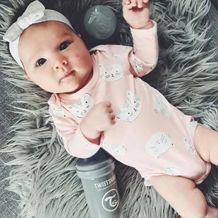 Twistshake Butelka antykolkowa, Szary, 180 ml - Butelki dla niemowląt - miniaturka - grafika 6