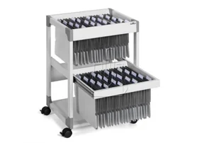 Durable Wózek na teczki zawieszane System 80 Multi Duo szary 3791-10 - Inne meble biurowe - miniaturka - grafika 2