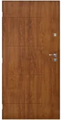 Drzwi zewnętrzne - SEDRO Drzwi wejściowe BARCELONA Złoty dąb 80 Lewe SEDRO - miniaturka - grafika 1