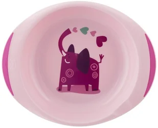 Chicco Zestaw 2 talerzy 12m+ różowy - Zestawy naczyń dla dzieci - miniaturka - grafika 3