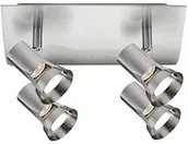 Lampy sufitowe - Paulmann 66701 Spotlight teja (Król ostrogotów) max 4 X 10 W GU10 nikiel satynowany 230 V metalowe 667.01 lampa sufitowa lampa LED reflektor lampa sufitowa 66701 - miniaturka - grafika 1