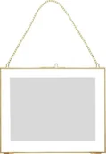 Ramki na zdjęcia - Hubsch Ramka na zdjęcia 30 x 24 cm złota na łańcuszku 150209 - miniaturka - grafika 1
