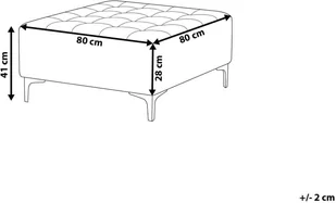 Beliani Otomana tapicerowana violett ABERDEEN - Inne meble do salonu - miniaturka - grafika 7