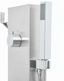 vidaXL Prysznic ogrodowy z podstawą Wpc stal nierdzewna 3051292 - Inne akcesoria do nawadniania - miniaturka - grafika 8