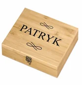 Zestawy do wina - Murrano Elektryczny korkociąg zestaw do wina w skrzynce z nadrukiem dla ZDW5-047 - miniaturka - grafika 1