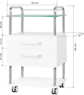ACTIVESHOP POMOCNIK PODOLOGICZNY 6052 BIAŁY 138010 [16986880] - Meble kosmetyczne - miniaturka - grafika 5