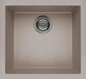 Zlewozmywaki - Elleci Komora QUADRA 102 BSO tortora G43 GRANITEK LGQ10243BSO - miniaturka - grafika 1