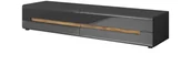 Szafki RTV - Helvetia HEKTOR 24Z2AJ40 STOLIK RTV SZAFKA ANTRACYT - miniaturka - grafika 1