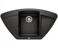 Zlewozmywaki - Blanco Zlew ZIA 9E Czarny narożny 526031 - miniaturka - grafika 1