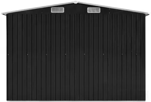 vidaXL Szopa ogrodowa, antracyt, 257x779x181 cm, stal galwanizowana! 47034 - Altany ogrodowe - miniaturka - grafika 7