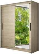 Szafy - Szafa przesuwna Pesto VI - szafa z Lustrem - Szafy - miniaturka - grafika 1