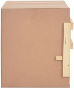 VidaXL Gniazdo dla kur, 3 przegrody, 96x40x45 cm, lite drewno sosnowe - Akcesoria do hodowli zwierząt - miniaturka - grafika 8