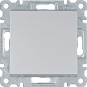 Wyłączniki światła i elektryczne - Hager LUMINA-INTENSE-PASSION-Łącznik-krzyżowy-srebrny WL0032 - miniaturka - grafika 1