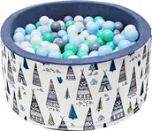 Suche baseny - Welox Suchy basen dla dzieci 90x40 z kulkami piłeczkami 7cm - Tipi WL-B-AJ3 - miniaturka - grafika 1