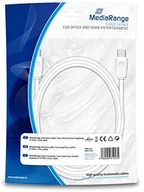 Kable - MediaRange mrcs163 antena kabel, wtyczka na Koax złącze koncentryczne, 75 Ohm, 3 m Biały - miniaturka - grafika 1