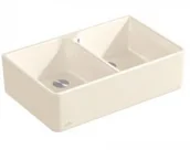 Zlewozmywaki - Villeroy & Boch Classicline dwukomorowy kucheny 80 KM creme 638001KR - miniaturka - grafika 1