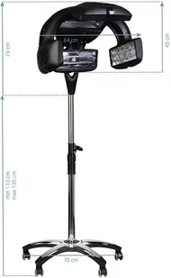 ACTIVESHOP GABBIANO INFRAZON STOJĄCY Y-707 CZARNY - Sauny do włosów - miniaturka - grafika 6