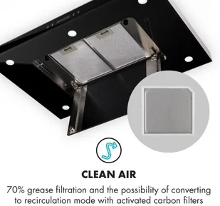 Klarstein Valeria 90 Czarny - Okapy kuchenne - miniaturka - grafika 4