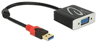 Adaptery i przejściówki - Delock Adapter cable USB 3.0 Male > VGA female Czarny 62738 - miniaturka - grafika 1