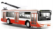 Samochody i pojazdy dla dzieci - Czeski Trolejbus 28cm Autobus Dźwięki Światło - miniaturka - grafika 1
