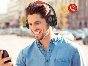 Picun B12 czarno-czerwone - Słuchawki - miniaturka - grafika 8